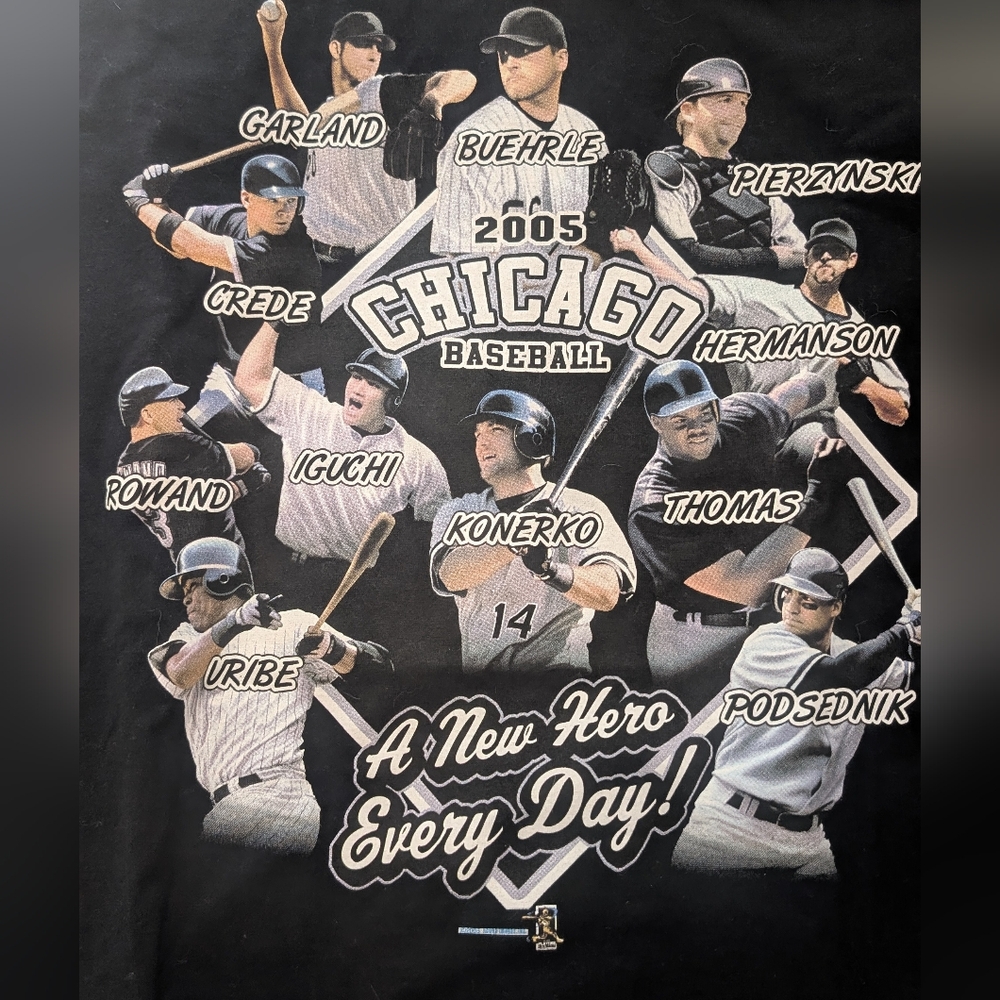 NWT Vintage Chicago White Sox Baseball Graphic T-Shirt, XL